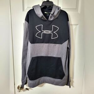 Under Armour hoodie, Men's size Medium,  grey & black